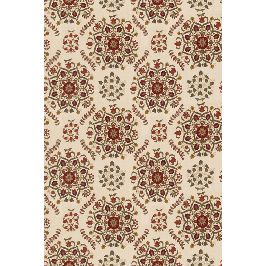 GP & J Baker | Leighton fabric - Red/Green