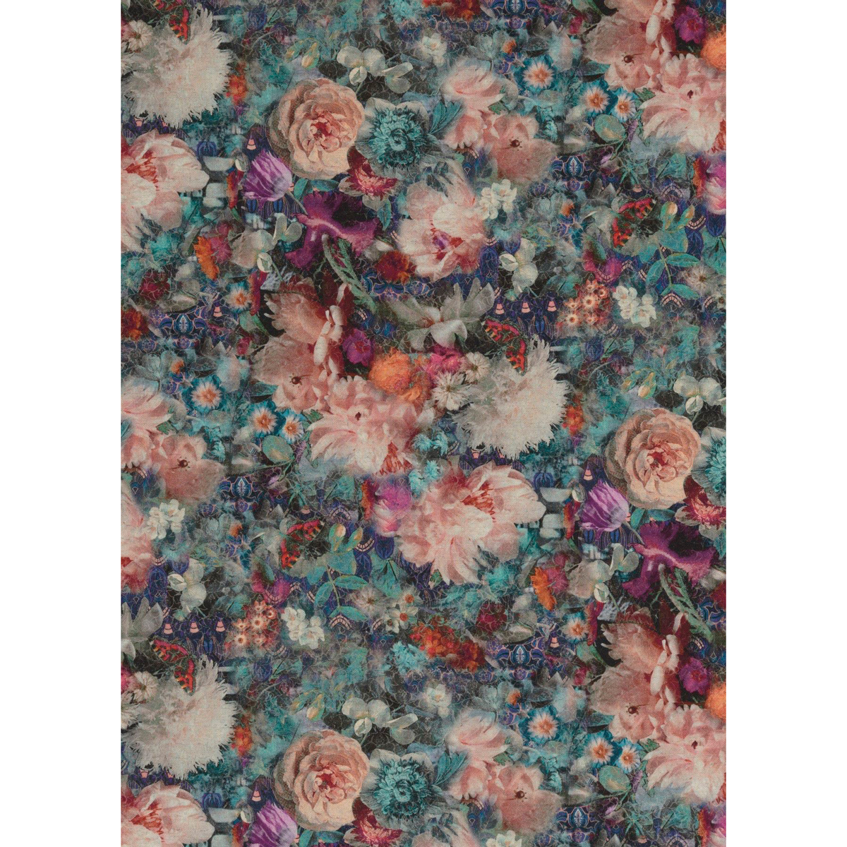 GP & J Baker | Royal Garden Linen fabric - Jewel