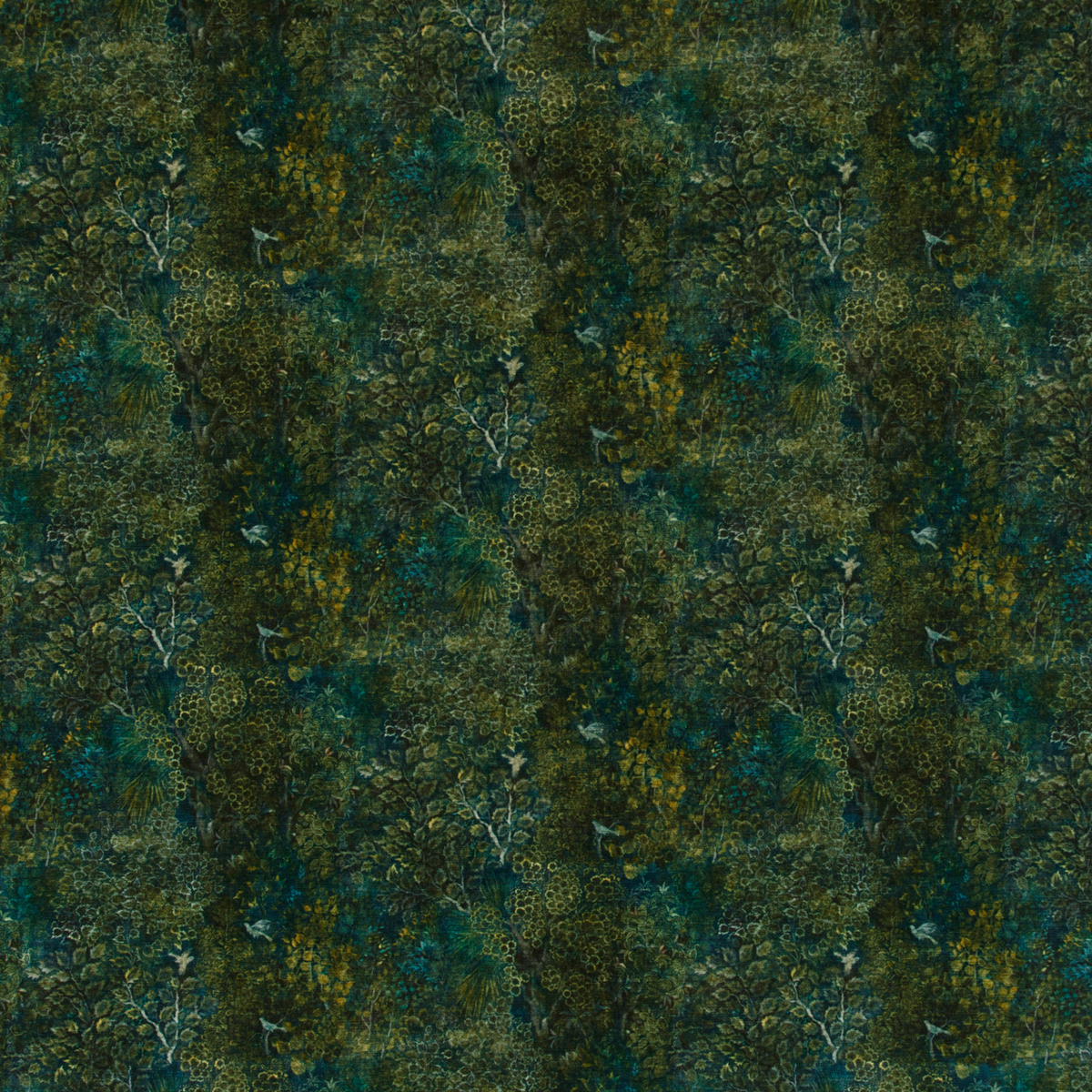 GP & J Baker | Persian Garden Velvet fabric - Peacock