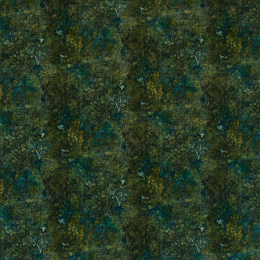 GP & J Baker | Persian Garden Velvet fabric - Peacock