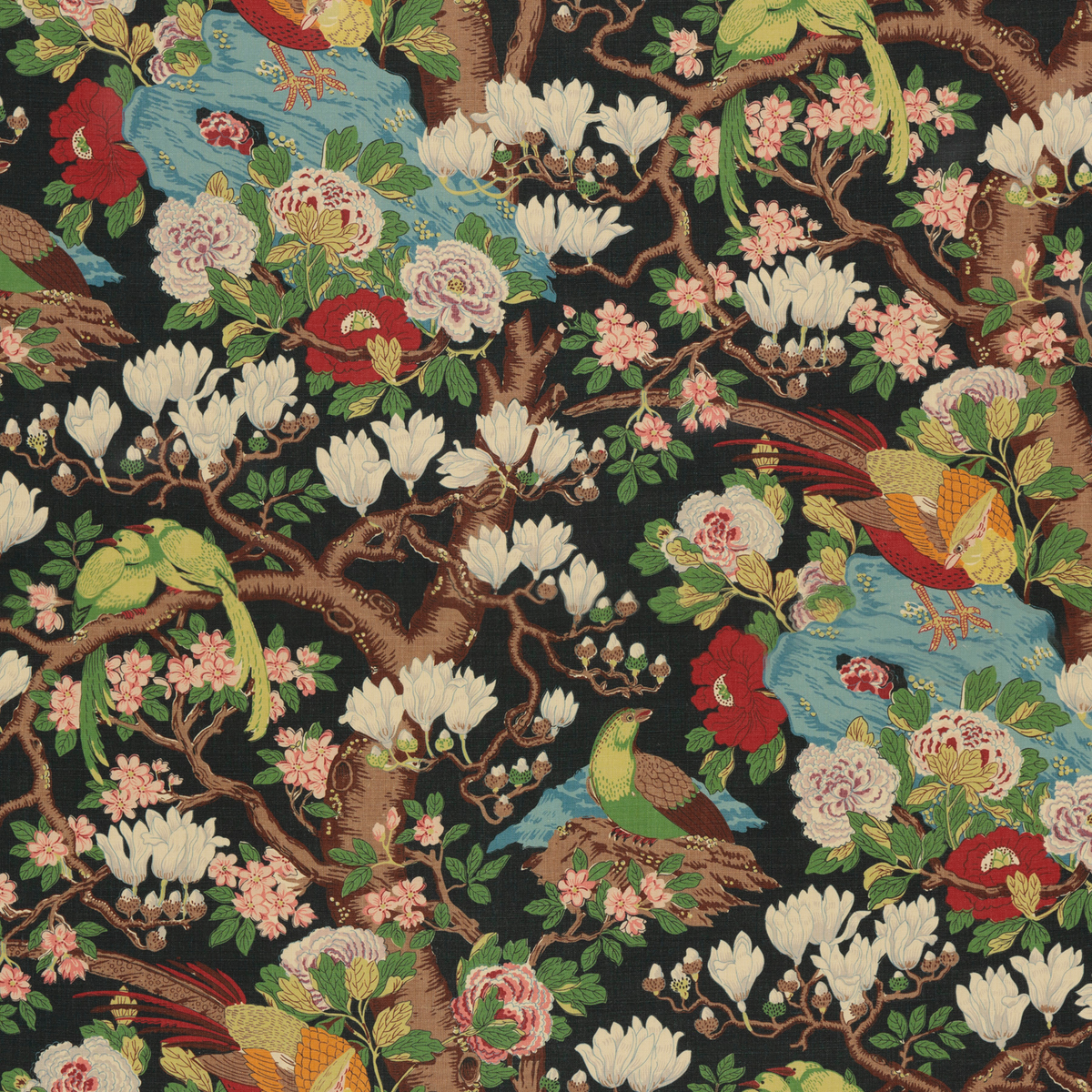 GP & J Baker | Rockbird Signature fabric - Indigo