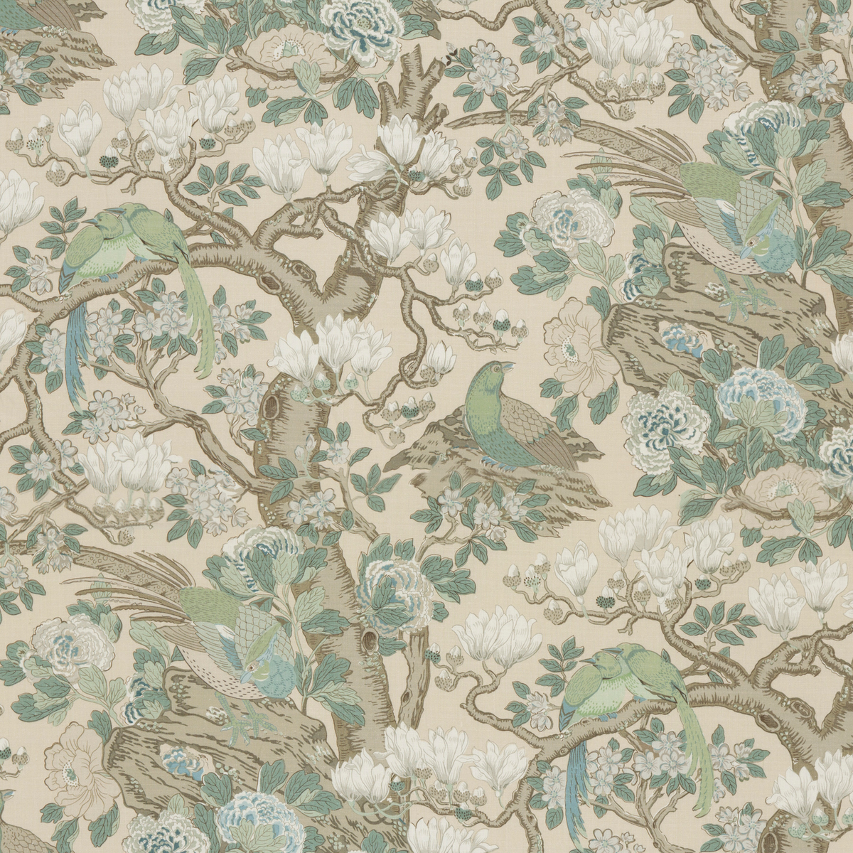 GP & J Baker | Rockbird Signature fabric - Soft Blue
