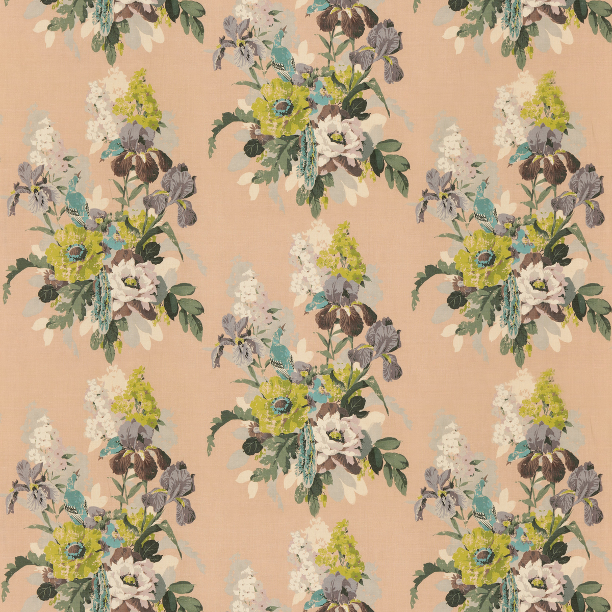 GP & J Baker | Bird & Iris fabric - Blush