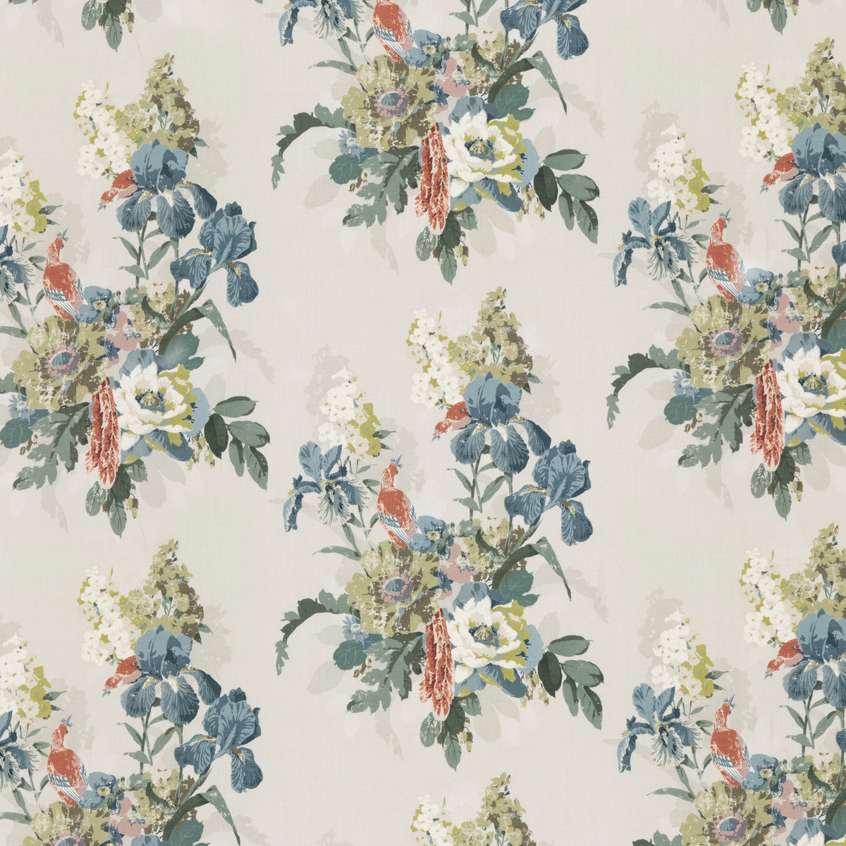 GP & J Baker | Bird & Iris fabric - Indigo