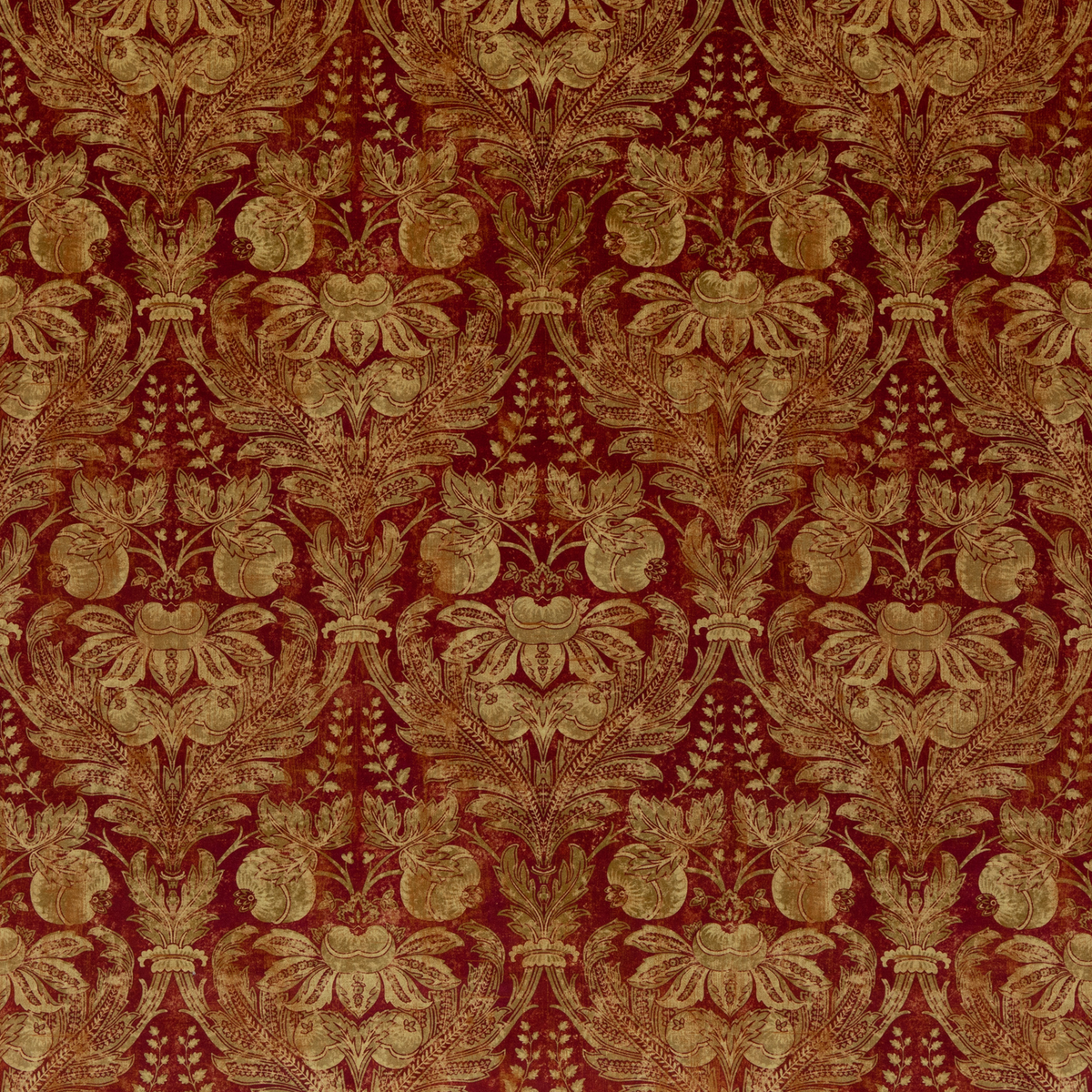 GP & J Baker | Lapura Velvet fabric - Indian Red