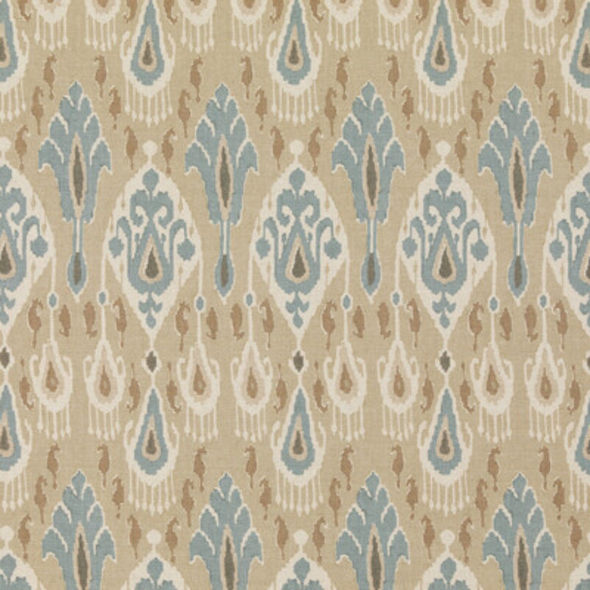GP & J Baker | Ikat Bokhara fabric - Sand