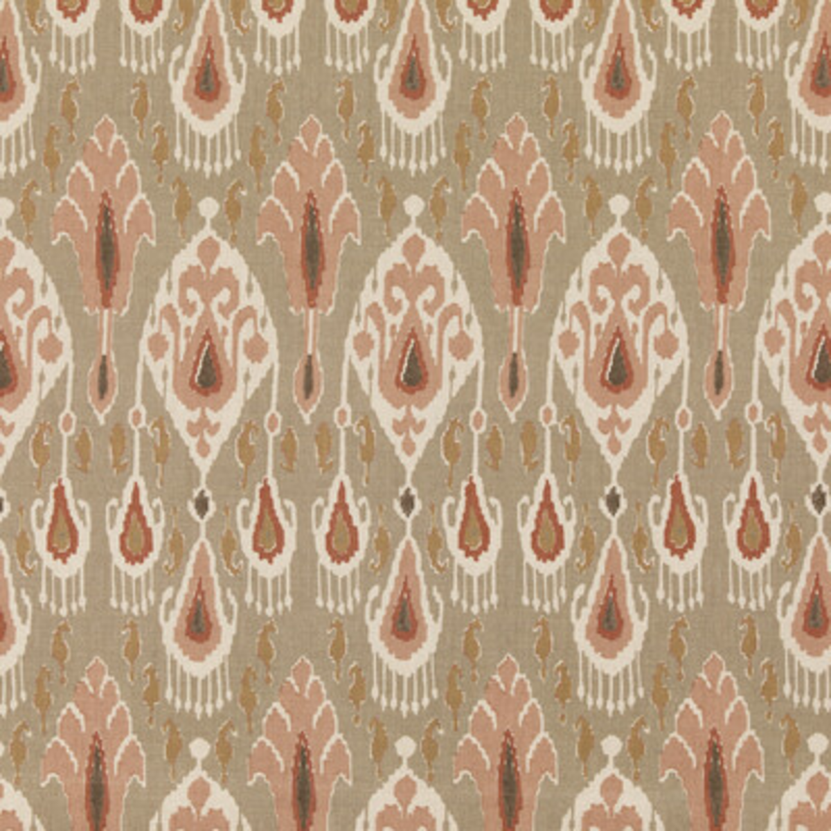 GP & J Baker | Ikat Bokhara fabric - Neutral