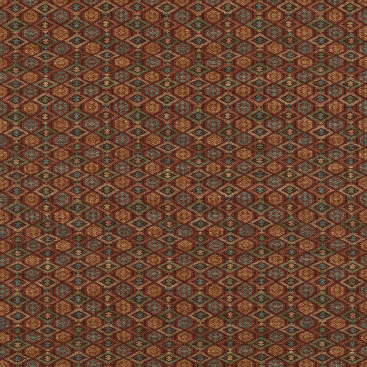 GP & J Baker | Balfour fabric - Red/Green