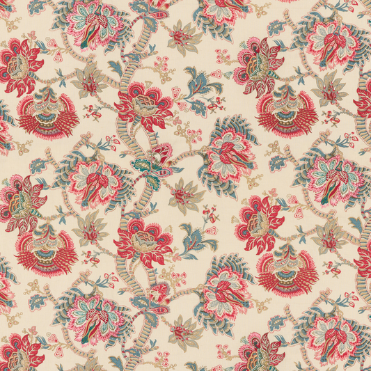 GP & J Baker | Kingham fabric - Red/ Blue
