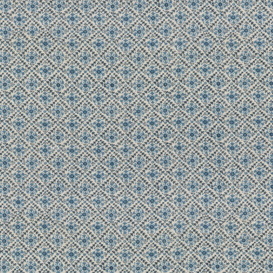 GP & J Baker | Camden Trellis fabric - Blue
