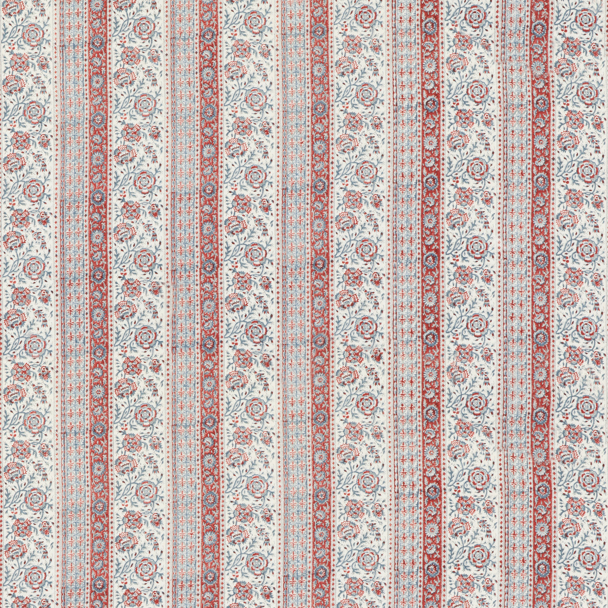 GP & J Baker | Tillington fabric - Red/ Blue