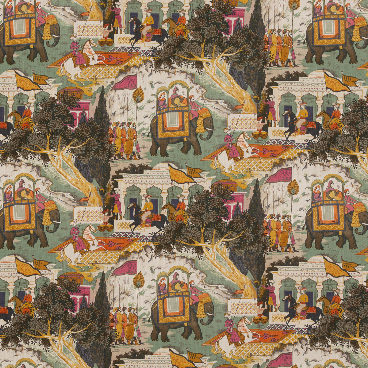 GP & J Baker | Shalimar fabric - Aqua