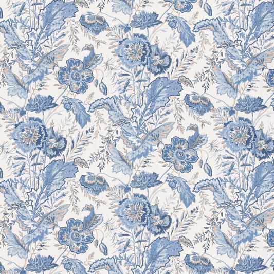 GP & J Baker | Indienne Flower fabric - Blue