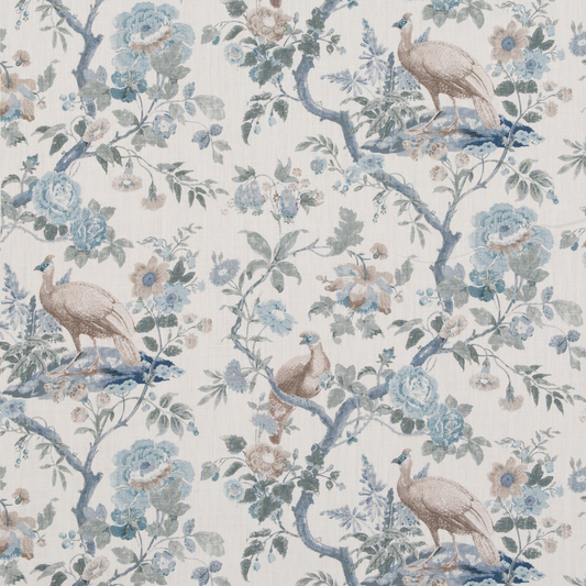 GP & J Baker | Broughton Rose fabric - Blue