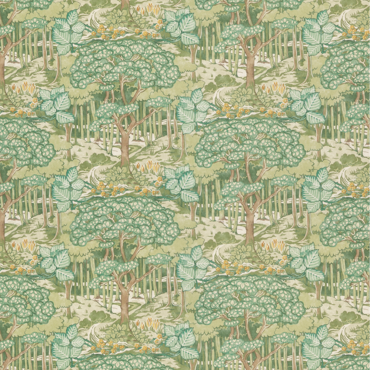 GP & J Baker | Ruskin Cotton fabric - Green
