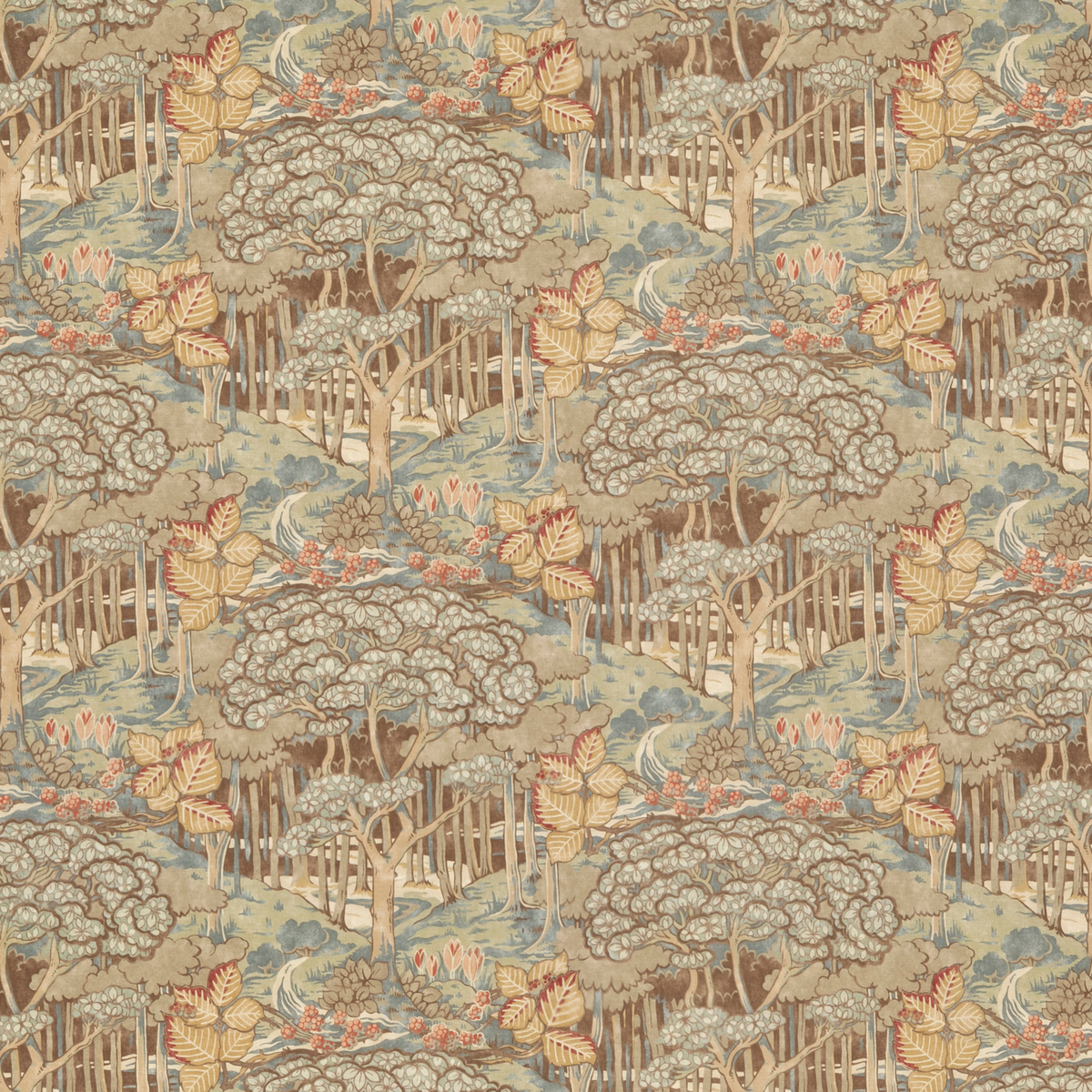 GP & J Baker | Ruskin Cotton fabric - Teal