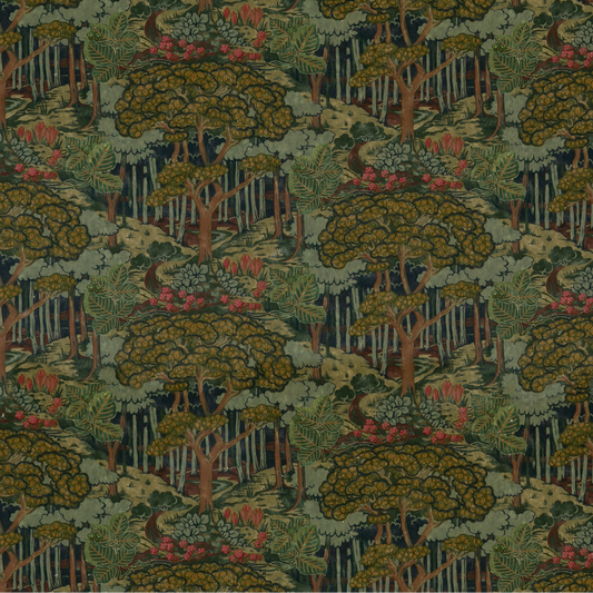 GP & J Baker | Ruskin Velvet fabric - Emerald