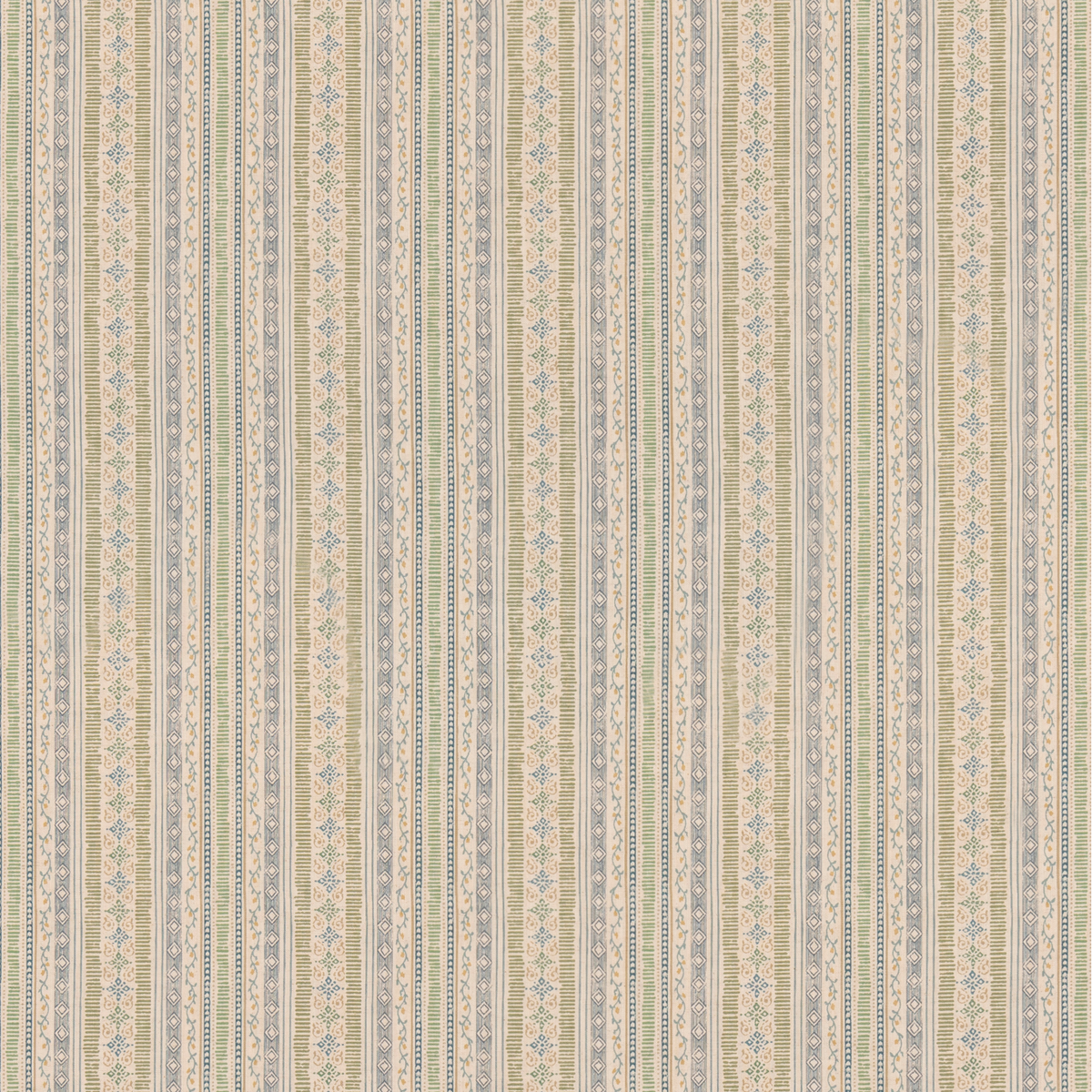 GP & J Baker | Compton fabric - Green/Blue