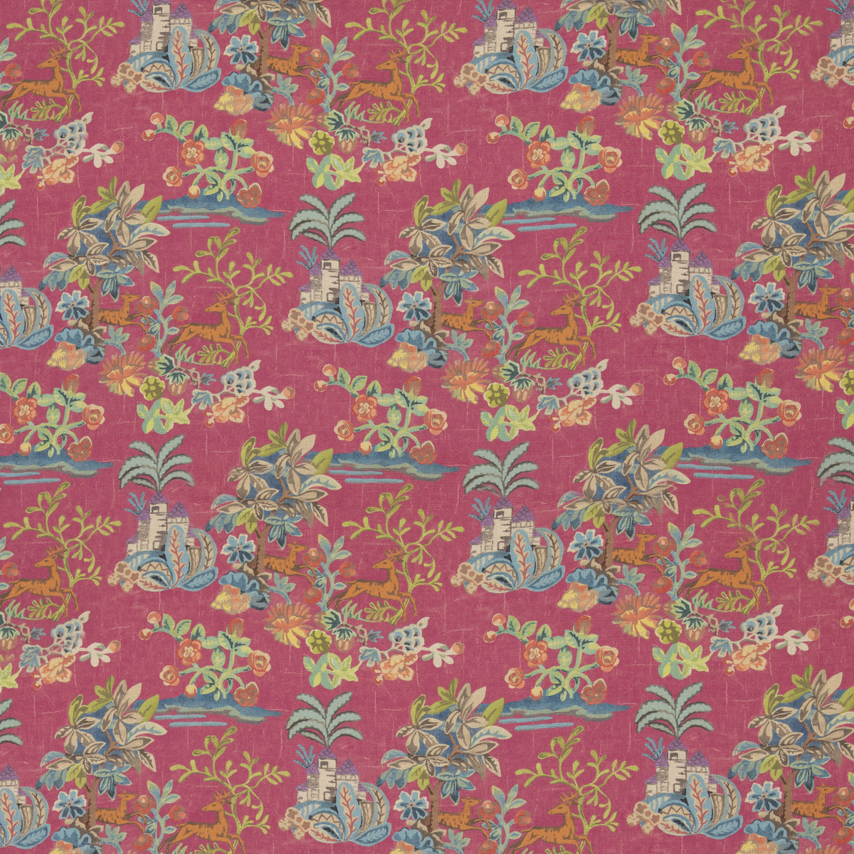 GP & J Baker | Knight's Tale Texture fabric - Fuchsia