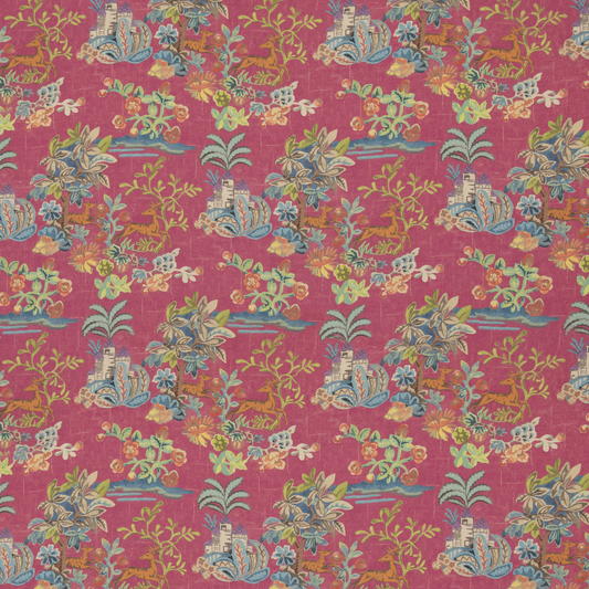 GP & J Baker | Knight's Tale Texture fabric - Fuchsia