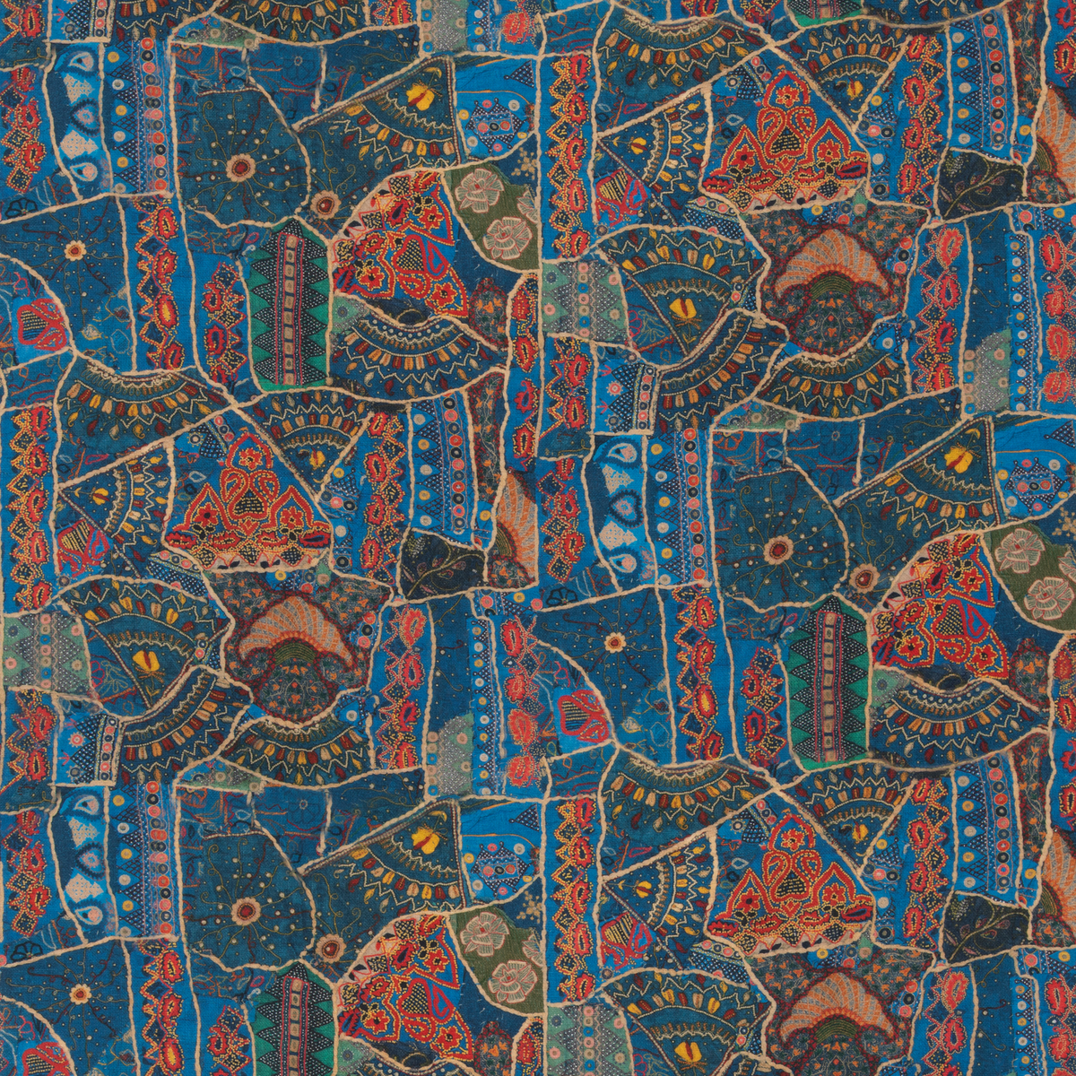 GP & J Baker | Front Row fabric - Jewel Blue