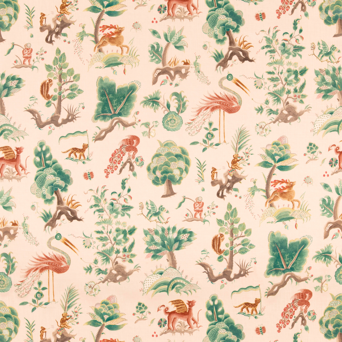 GP & J Baker | Gertrude fabric - Plaster/Sage