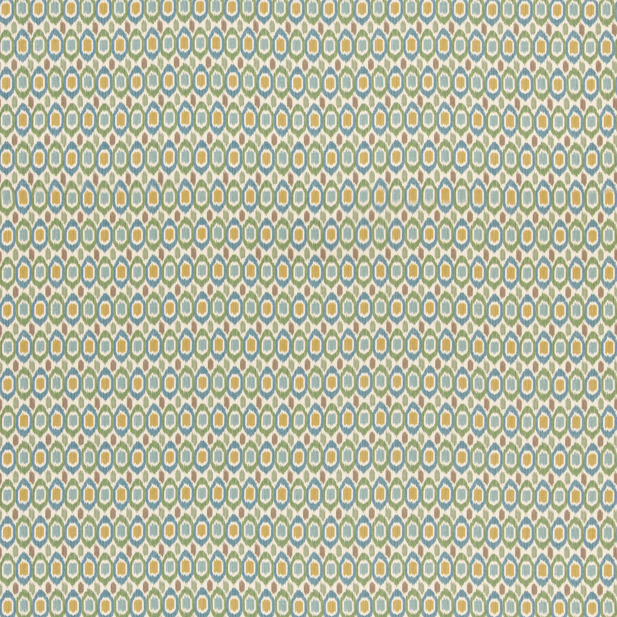 GP & J Baker | Tigris fabric - Emerald/Blue