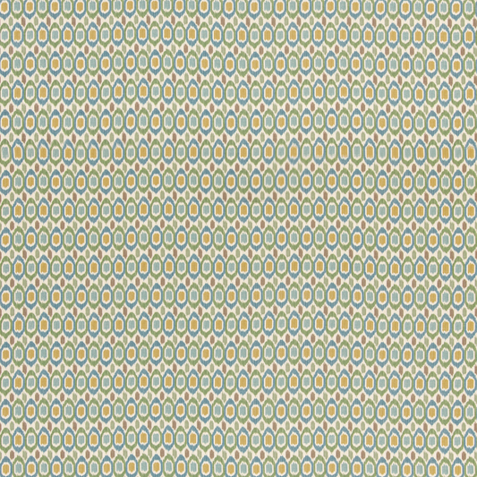 GP & J Baker | Tigris fabric - Emerald/Blue
