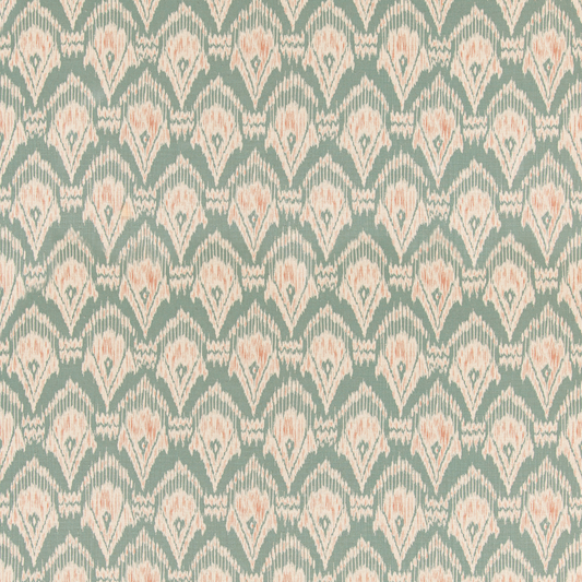 GP & J Baker | Zaraband Texture fabric - Teal/Spice
