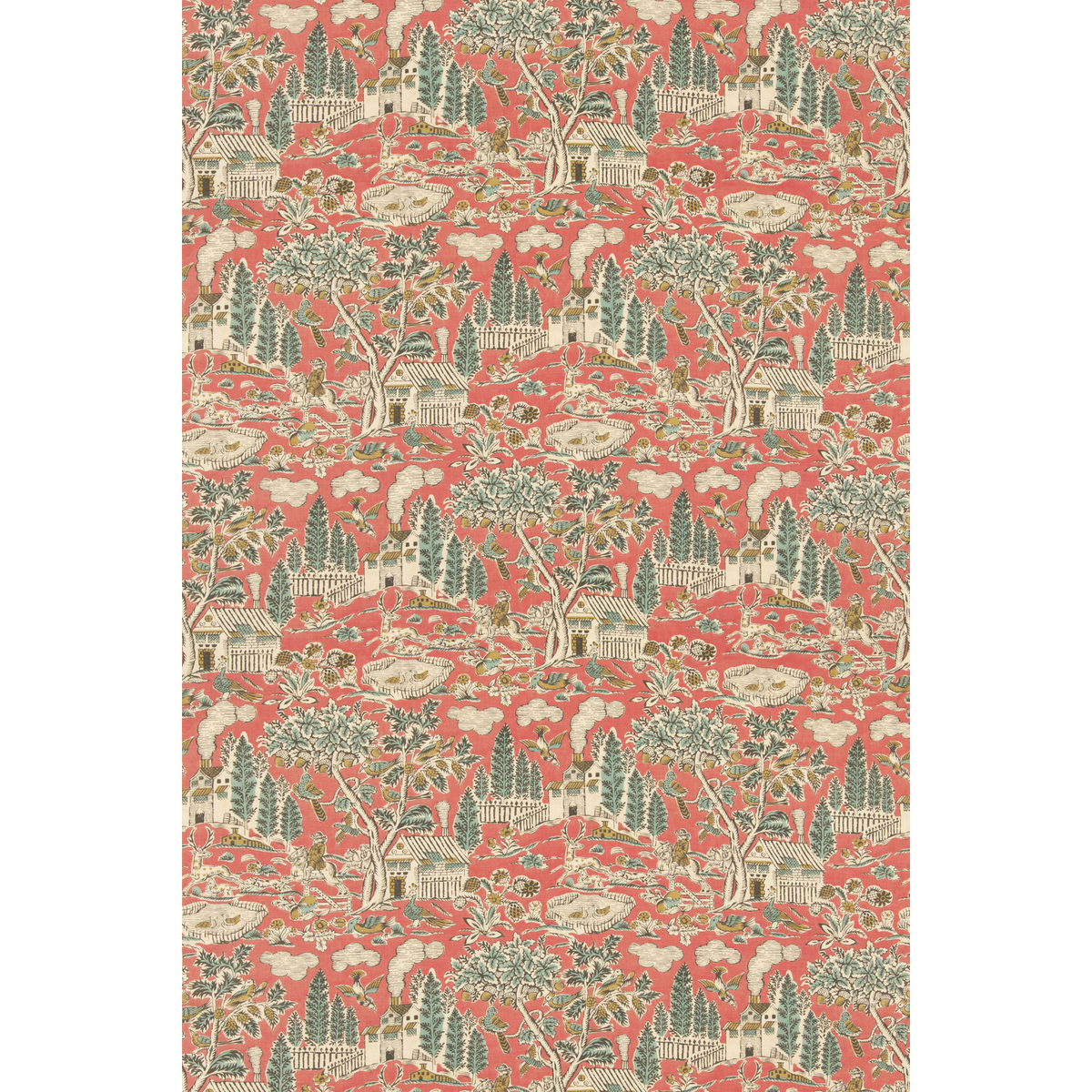GP & J Baker | Home Park fabric - Old Red