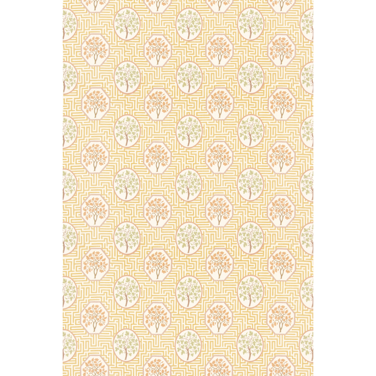 GP & J Baker | Royal Maze fabric - Ochre