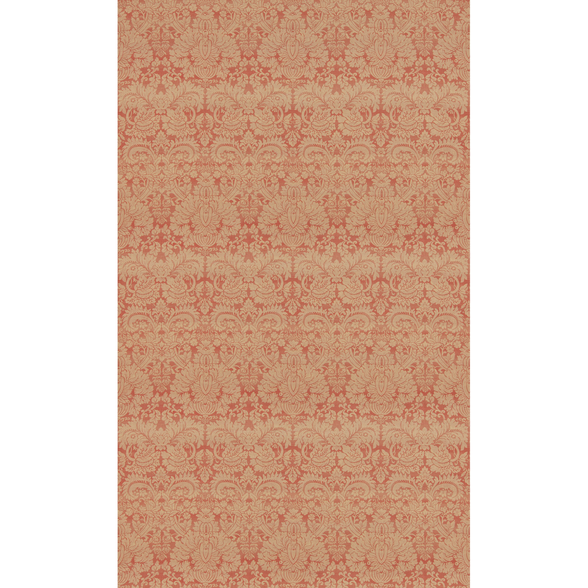 GP & J Baker | Queen's Damask fabric - Old Red