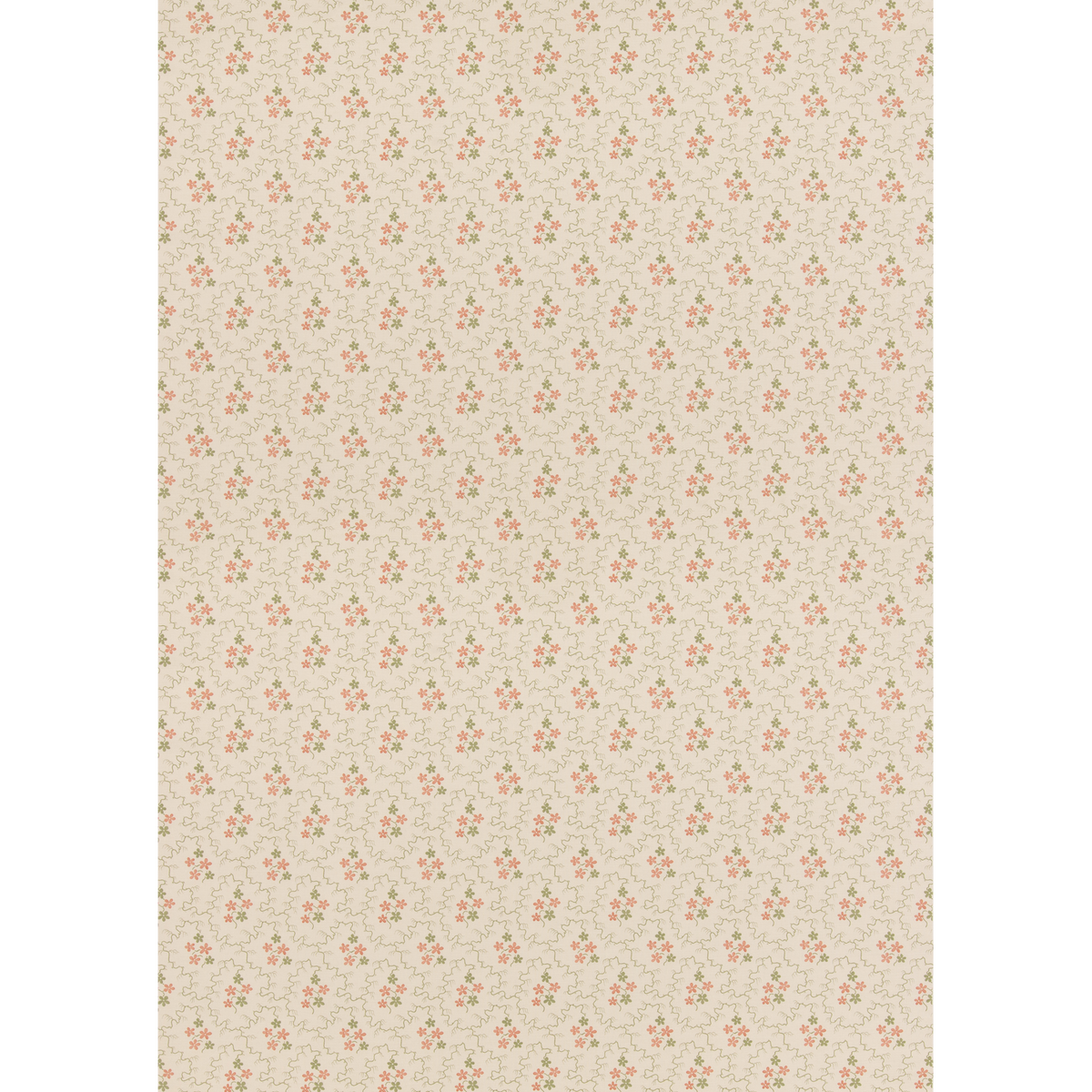 GP & J Baker | Posy fabric - Green/Red