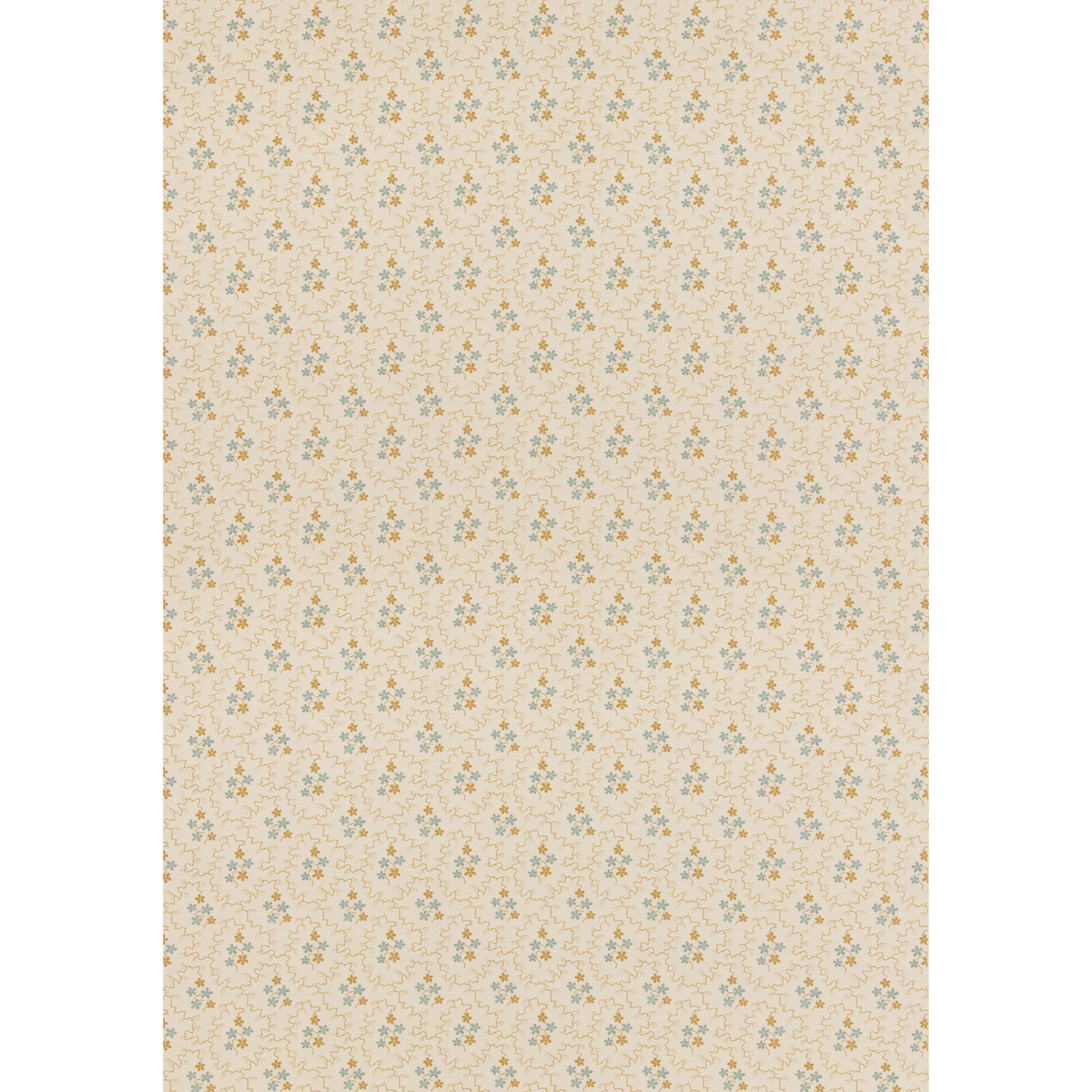 GP & J Baker | Posy fabric - Ochre/Blue