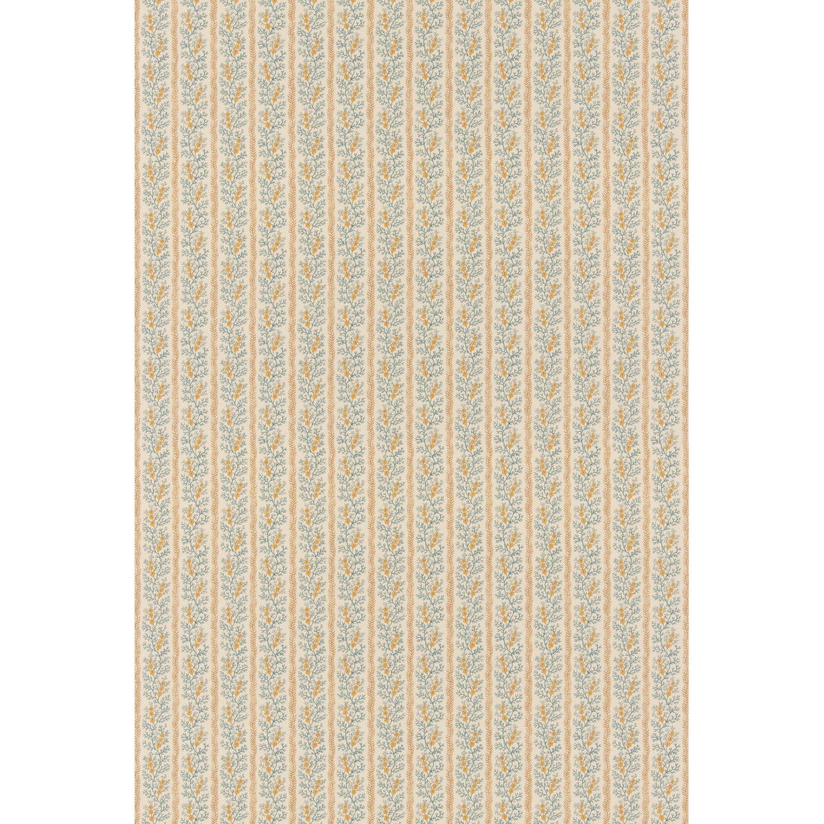 GP & J Baker | Symington fabric - Ochre/Blue
