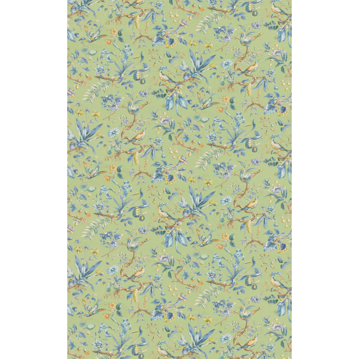 GP & J Baker | Kentwell fabric - Emerald/Blue