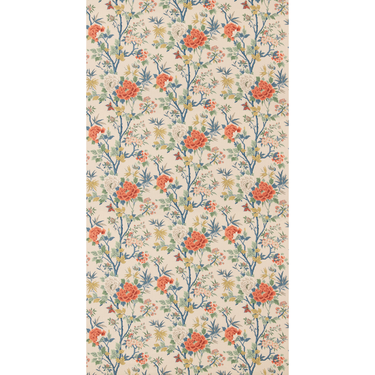 GP & J Baker | Canton fabric - Red/Blue