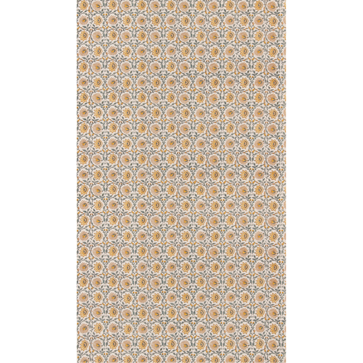GP & J Baker | Cecily fabric - Ochre/Teal