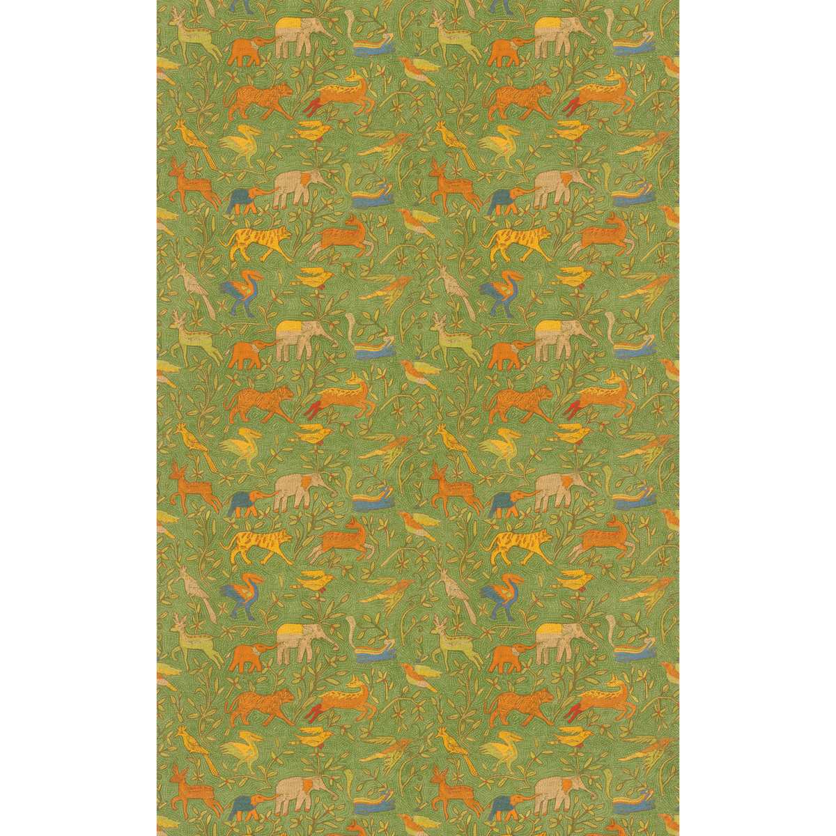 GP & J Baker | Noah's Ark fabric - Green