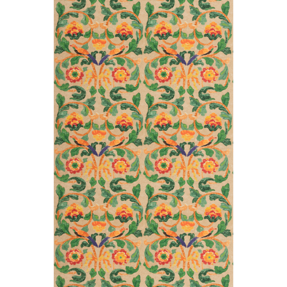 GP & J Baker | Tudor Rose fabric - Clementine