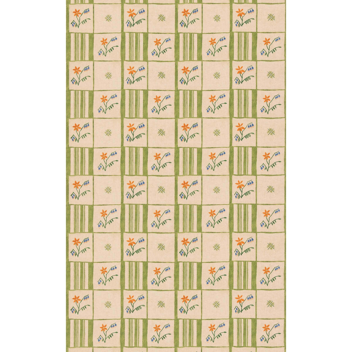 GP & J Baker | Forget-me-not fabric - Green