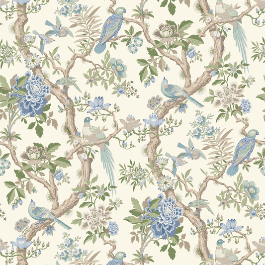 GP & J Baker | Eltham wallcovering - Blue
