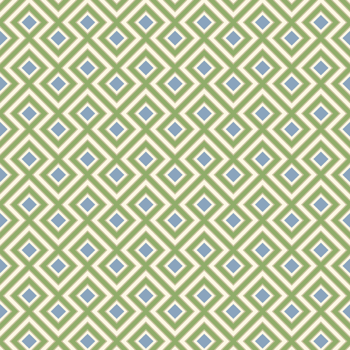 GP & J Baker | La Fiorentina Small wallcovering - Emerald/Blue