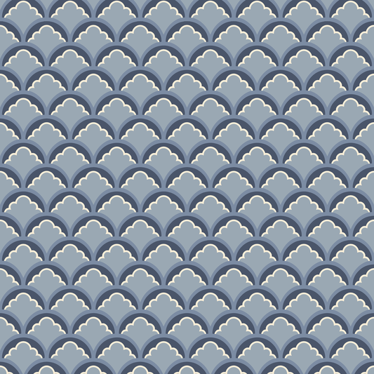 GP & J Baker | Mount Temple Small wallcovering - Blue