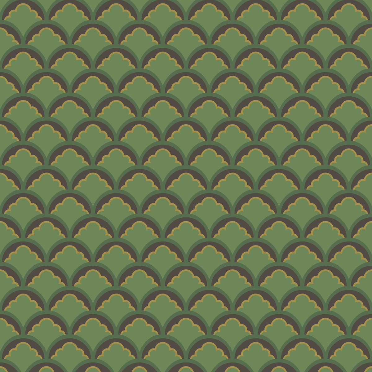 GP & J Baker | Mount Temple Small wallcovering - Emerald