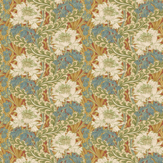 GP & J Baker | Brantwood wallcovering - Red/Green