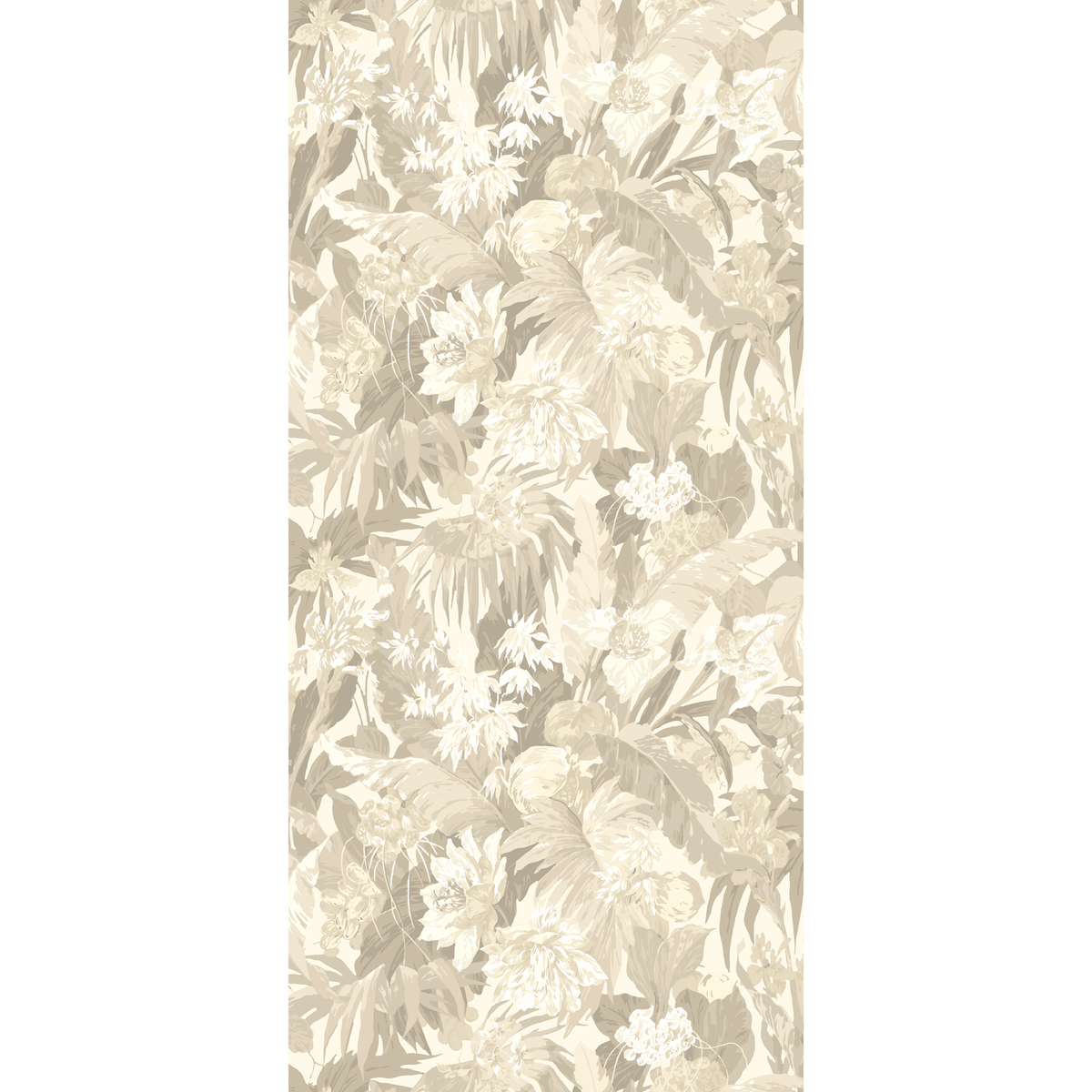 GP & J Baker | Tropical Floral wallcovering - Stone