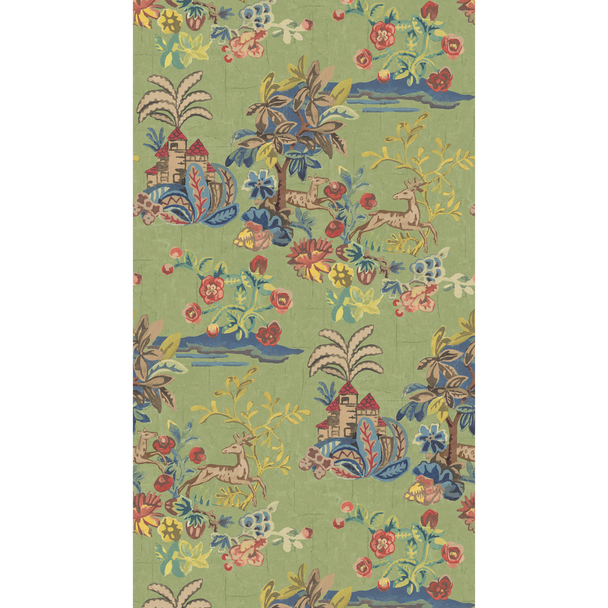 GP & J Baker | Knight's Tale wallcovering - Spring Green