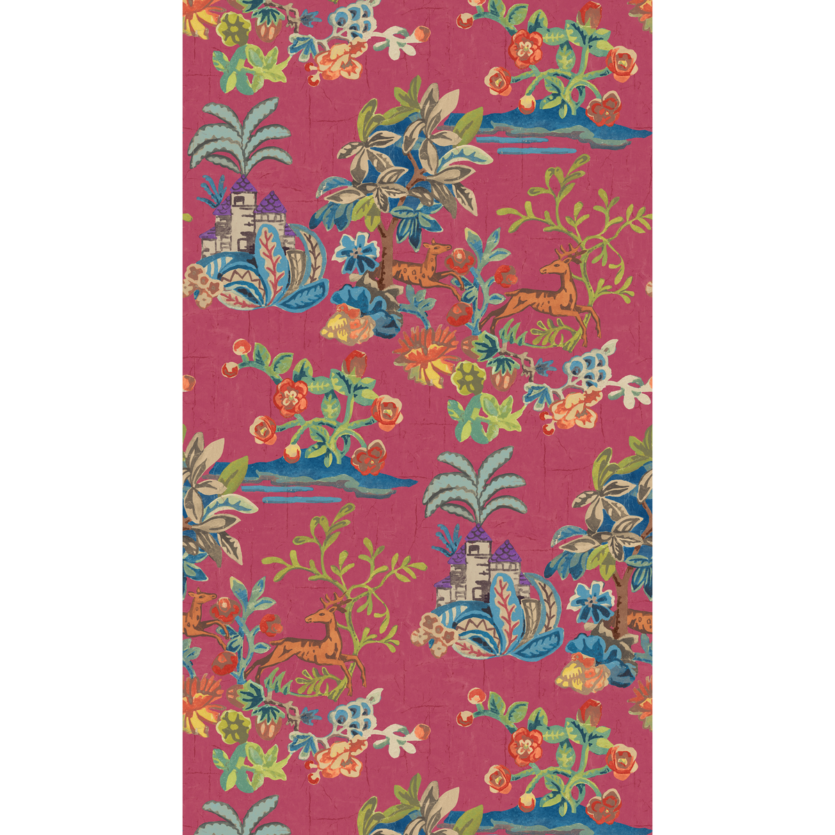 GP & J Baker | Knight's Tale wallcovering - Fuchsia