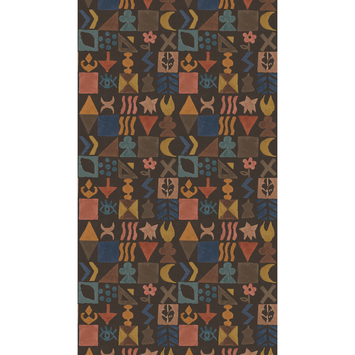 GP & J Baker | Potato Print wallcovering - Chocolate